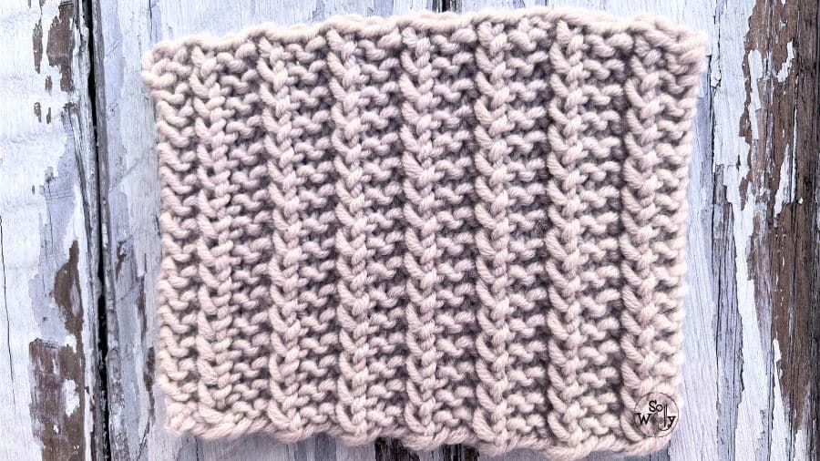 one-row knitting stitch pattern