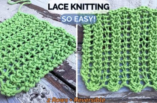 easy lace stitch knitting pattern