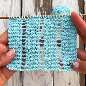 Garter Lace Knitting Stitch PDF Download