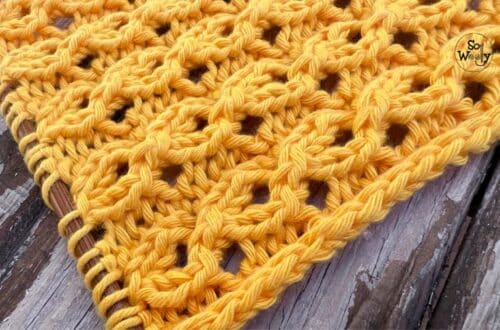 Lace Cable Knitting Pattern Tutorial