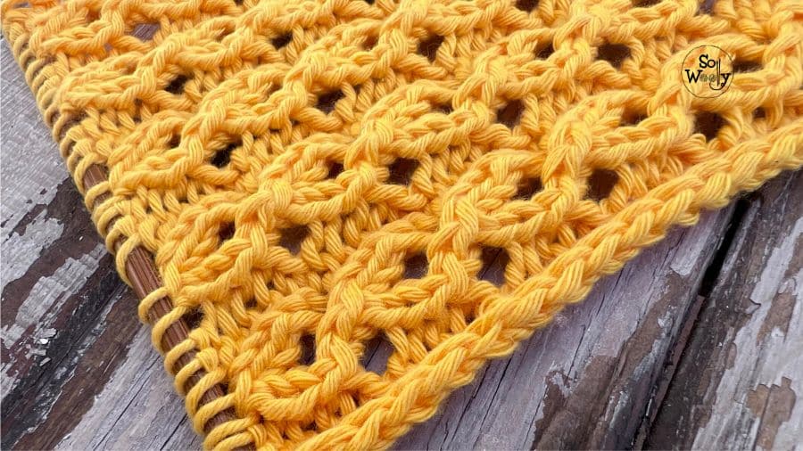 Lace Cable Knitting Pattern Tutorial
