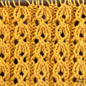 Lace Knitting Stitch Printable PDF