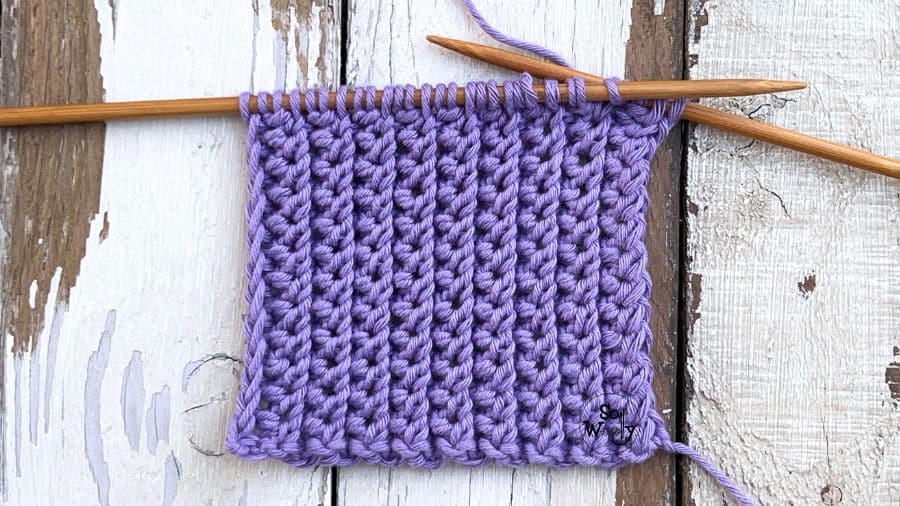 Easy Reversible One-Row Knitting Pattern
