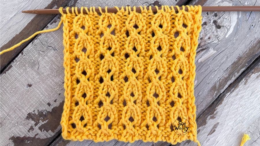 lace cable knitting pattern