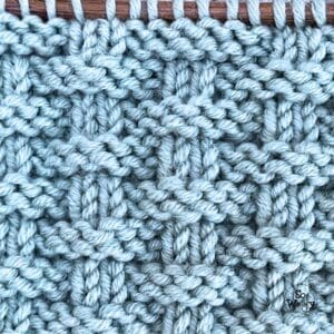basket weave stitch knitting printable