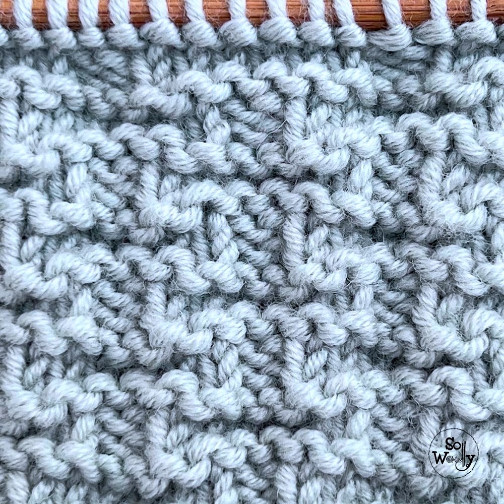 basket weave stitch printable knitting pattern
