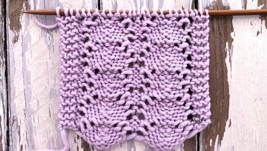 chevron lace stitch knit