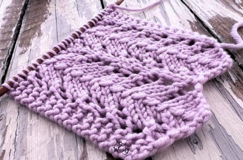 chevron lace stitch knitting pattern