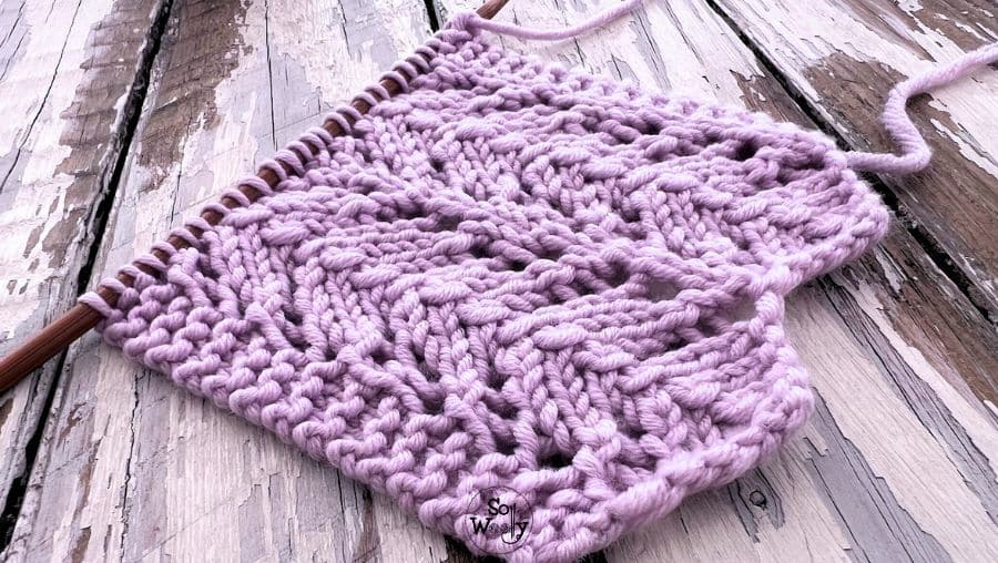 chevron lace stitch knitting pattern