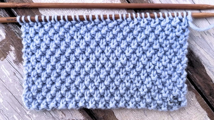 double seed stitch knitting beginners
