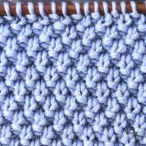 double seed stitch right side