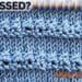 stockinette texture 4-row knitting pattern