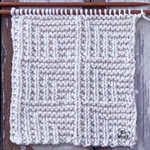 Mitered Square Look Stitch Knitting