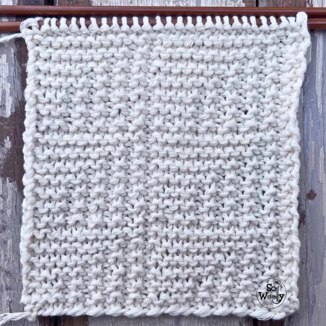Mitrered Square Look Stitch wrong side