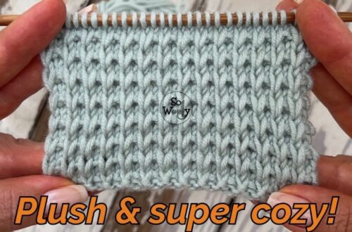 Quilted Slip Stitch Knitting Pattern