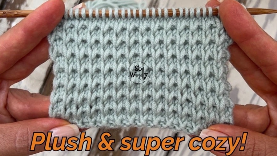 Quilted Slip Stitch Knitting Pattern