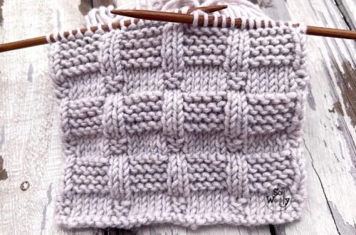 garter checkerboard stitch knitting