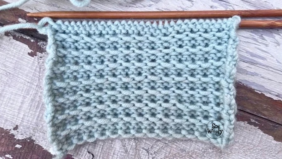 quilted slip stitch easy knit